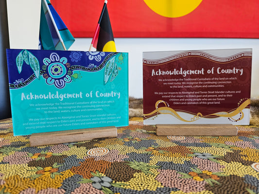 VACCA - Acknowledgement of Country Plaque (Perspex - glossy finish)